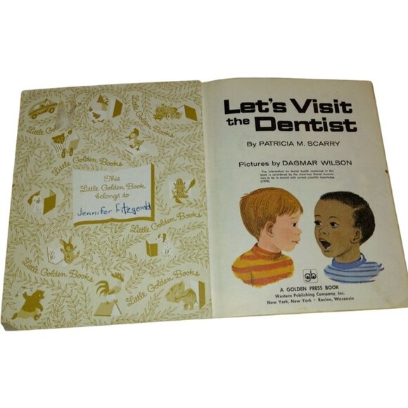 Little Golden Book Let's Visit the Dentist, Patricia M.‎ Scarry, 1st Edit. 1970 - Picture 3 of 7